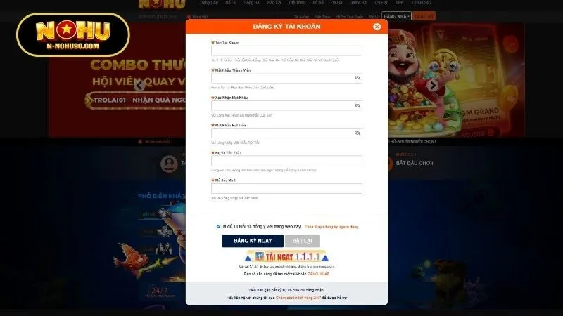 Hướng dẫn các bước đăng ký Nohu90 chuẩn xác nhất